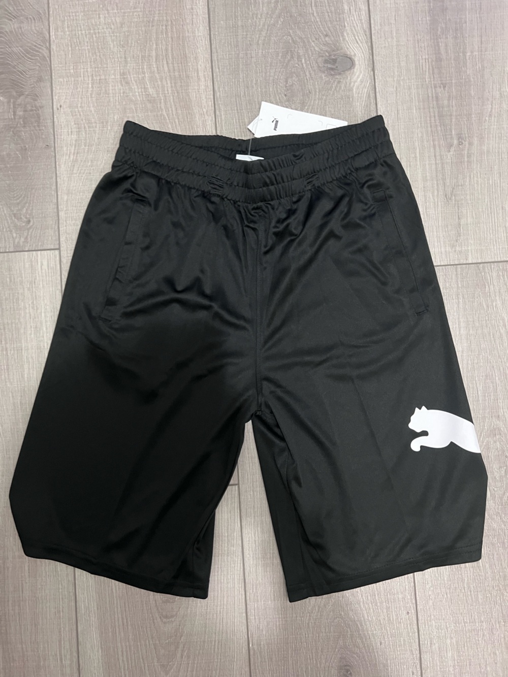 Boys Puma Black Shorts